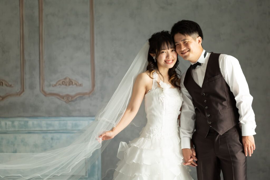 洋装フォトウェディング・結婚式前撮り_フォトスタジオワタナベ(渡辺写真館)京都府木津川市・精華町・京田辺市